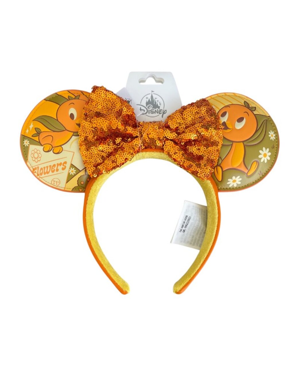 Disney Parks Epcot Flower and Garden Orange Bird Minnie Mouse Ears Headband